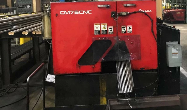 Used Amada Cm75 Fully Automatic Carbide Circular Saw 2.95" Capacity Cold Saw Used Amada Cm75 Fully Automatic Carbide Circular Saw 2.95" Capacity Cold Saw