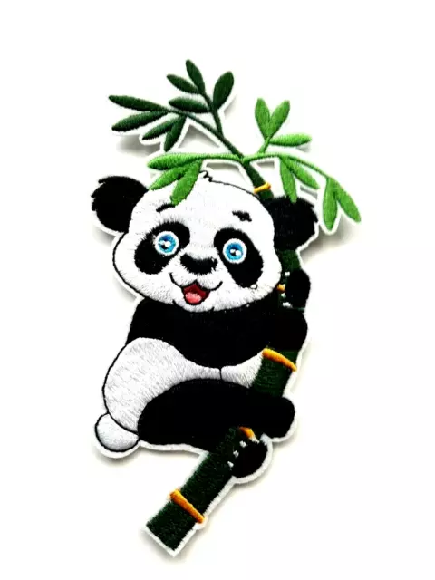 Panda, patch, écusson, thermocollant, patch sur fer