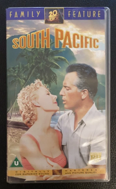 SOUTH PACIFIC (1958)VHS Video, Mitzi Gaynor, Rossano Brazzi. Musical ...