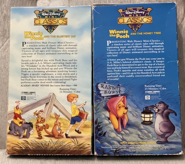 WALT DISNEY MINI Classic Winnie The Pooh VHS Lot Of 2 Honey Tree walt-disney-mini-classic-winnie-the-pooh-vhs-lot-of-2-honey-tree
