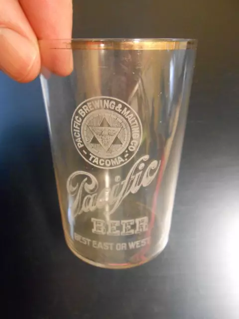 Pre Pro Pacific Brewing & Malting Beer Tacoma Washington etched glass