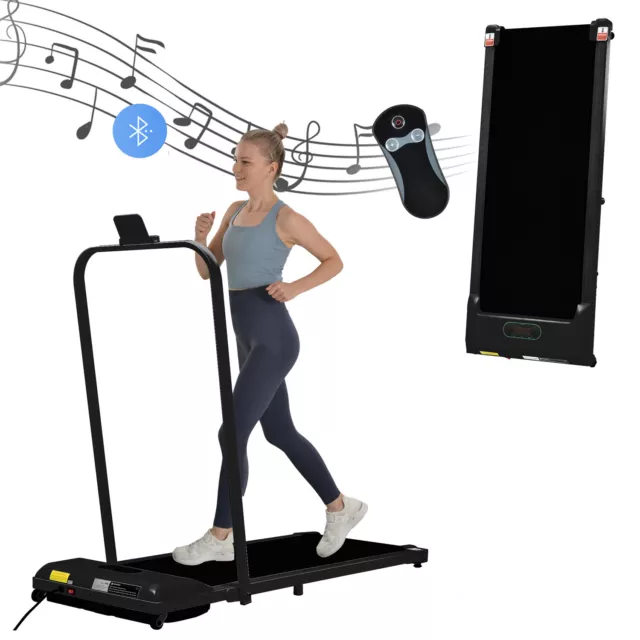 Folding Electric Treadmill 2in1 Running Walking Machine Home Gym Indoor Fitness