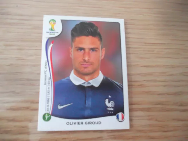 ⚽️ Olivier Giroud Sticker 391 Panini Fifa World Cup Brasil 2014 Equipe France ⚽