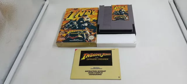 Jeu Nintendo NES Indy Indiana Jones et la dernière croisade complet