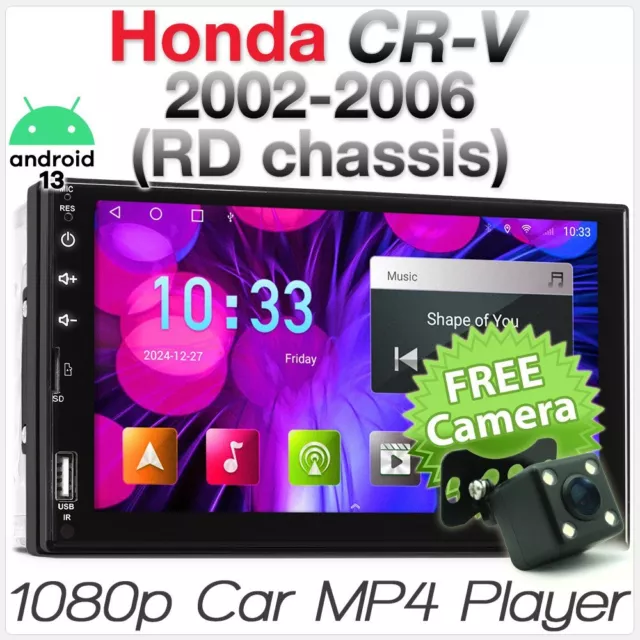 Android Auto CarPlay Honda CR-V CRV RD 2002-2006 Stereo Radio MP3 MP4 DSP Car