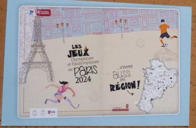 Sport Carte Jeux Olympiques PARIS 2024 en région