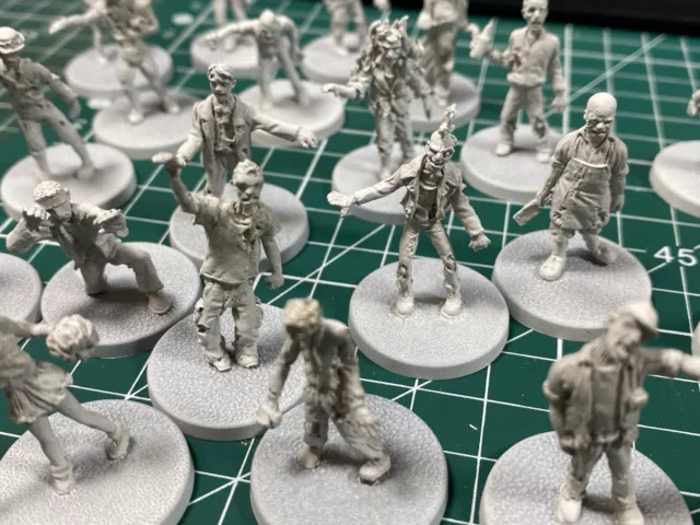DEAD WILL WALK COLD WAR MINIATURES METAL 28MM ZOMBIES FIGURES 35x ZOMBICIDE