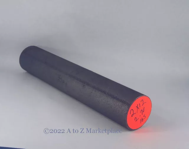 Graphite Anode Electrode High Purity Sifco  Plating Round 2"x12" 2.7lbs