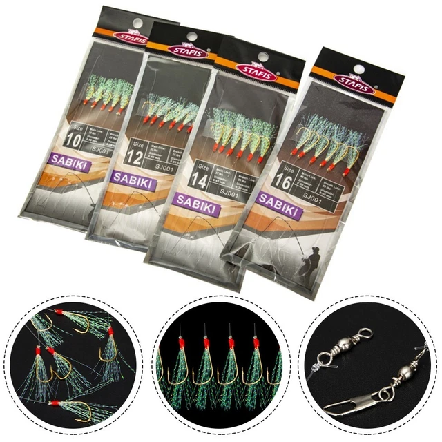 Neu praktische Tageslicht-Rigs Angelgeräte 6 Stck. Trag Flasher Rig Flachkopf