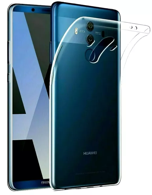 Cover Per Huawei Mate 10 Pro Custodia Trasparente Morbida Tpu + Pellicola Vetro