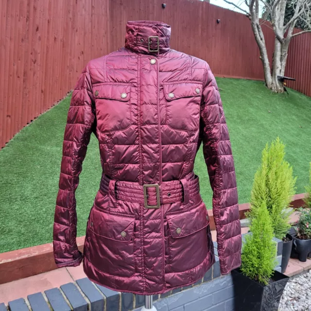 BARBOUR RED FIBRE down quilted jacket size 16 69.99 PicClick UK