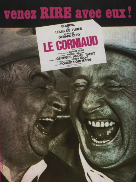 LE CORNIAUD - Affiche de Cinéma - Poster du Film - Louis de Funès et Bourvil