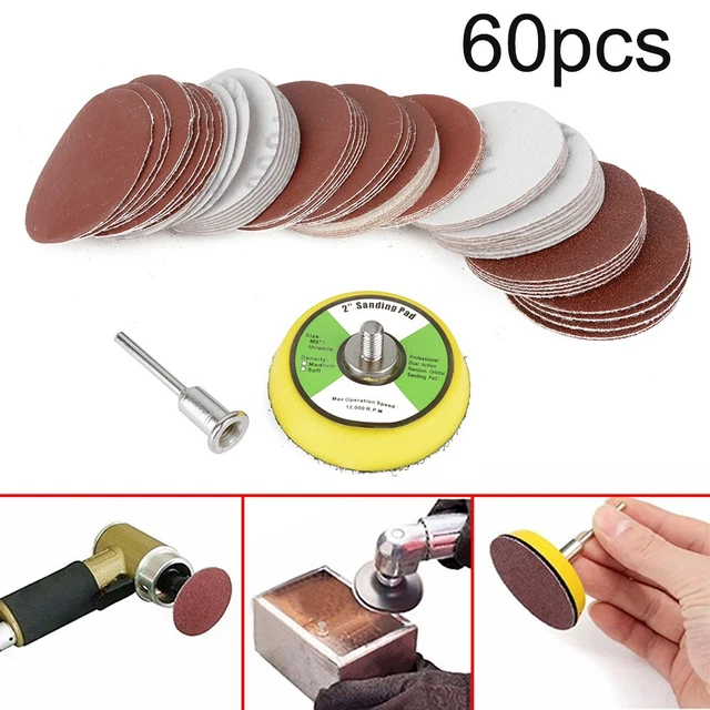 Mole abrasive lucidatura disco riparazione 60 pz 2 pollici rotonde