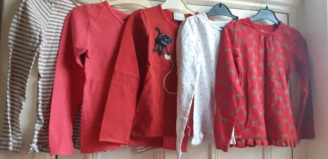 Girls Bundle X5 Long Sleeved Tops 6 Years