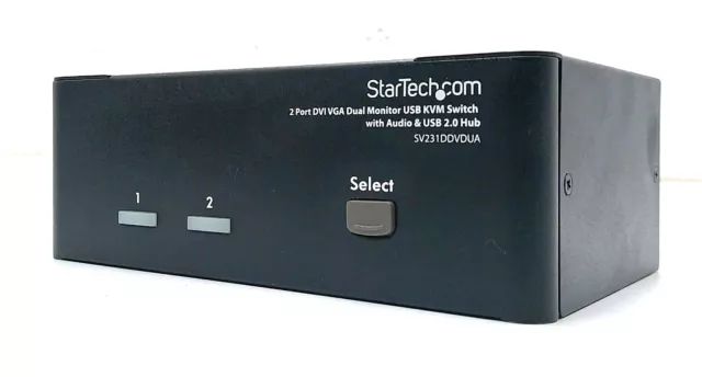 Startechcom 2 Port DVI VGA Dual Moniteur USB KVM Switch SV231DDVDUA 3