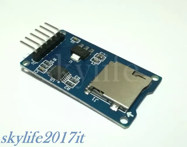 Modulo MicroSD CARD Lettore Scrittore Reader Writer PIC Arduino shield - 1pz