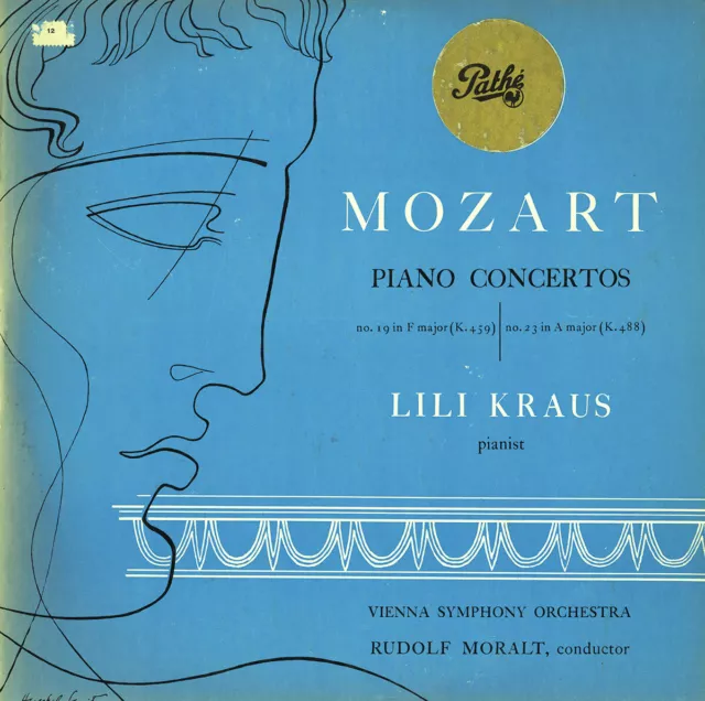 MOZART Piano Concertos K.459 488 LILI KRAUS MORALT Vienna SO Vox PL-6890 LP VG+