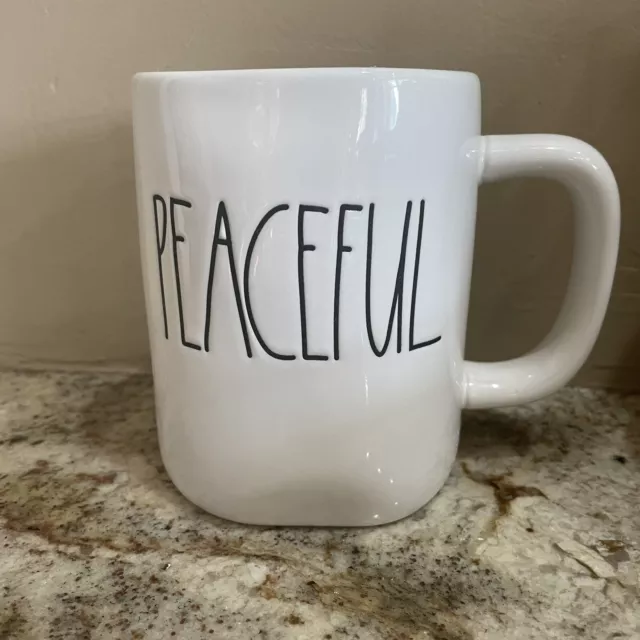 Rae Dunn Artisan Collection by Magenta PEACEFUL MUG Very Rare