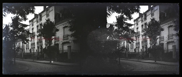 FRANCE Besse ou Vichy Photo NEGATIVE Stereo Plaque PL28L4n10 Vintage c1910