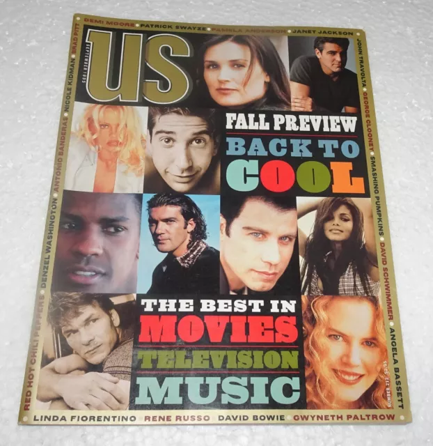 Us Magazine September 1995 Fall Preview Patrick Swayze David Schwimmer -NO LABEL