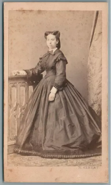 CDV ESPAGNE FEMME NOBLESSE A IDENTIFIER PHOTO HEBERT MADRID ESPANA FOTO 1860's