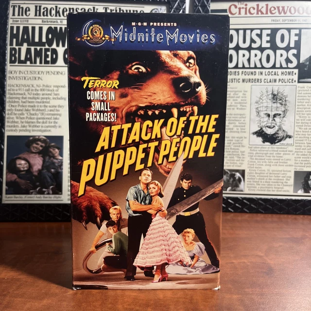 ATTACK OF THE Puppet People VHS Horror Sci-Fi Bert I. Gordon MGM ...
