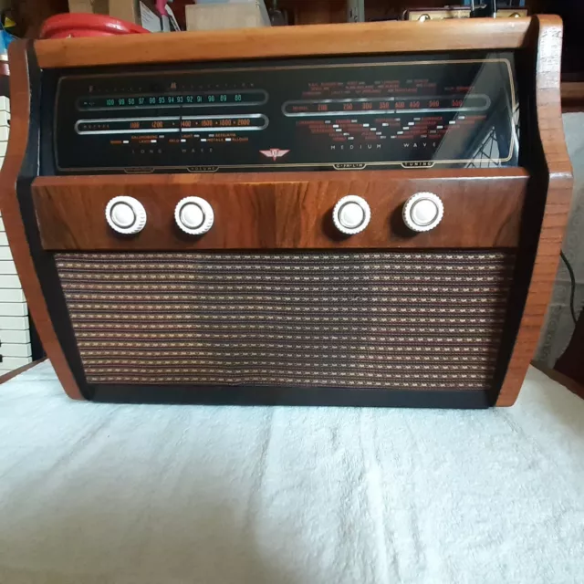 Restored Vintage Kolster-Brandes Kr 20 Fm  Valve Radio C/W Bluetooth I/P C. 1954