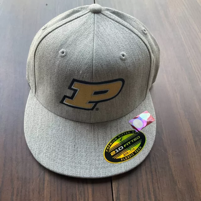 Purdue Boilermakers NCAA Zephyr Fitted Hat 6 7/8 - 7 1/4 size - Wool NWT