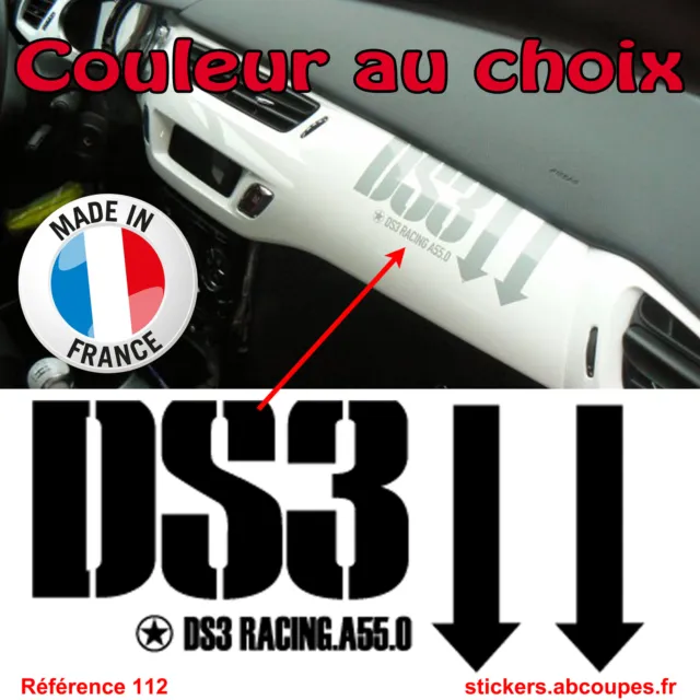 Stickers Tableau de bord DS3 - Citroen Racing DS 3 Planche intérieur - 112