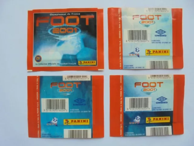 Pochette Panini Ligue 1 2000 2001 Foot Au Choix 8 Versions Tuto Packet Tuten Lot