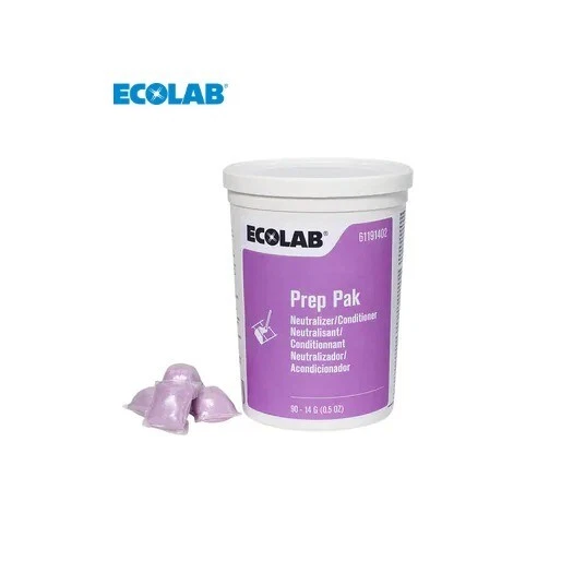 EcoLab 6191402 Prep Pak 90 oz. Neutralizer/ Conditioner Alkali Strip Remover Tub