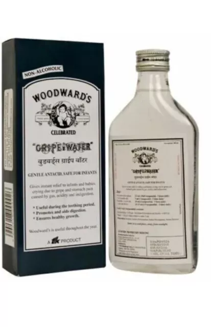 Woodwards Gripe Water for baby's digestive problems, Stomach, Hiccups 130ml X 1 2