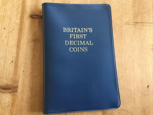 Britains First Decimal Coin Set. Uncirculated & In Wallet