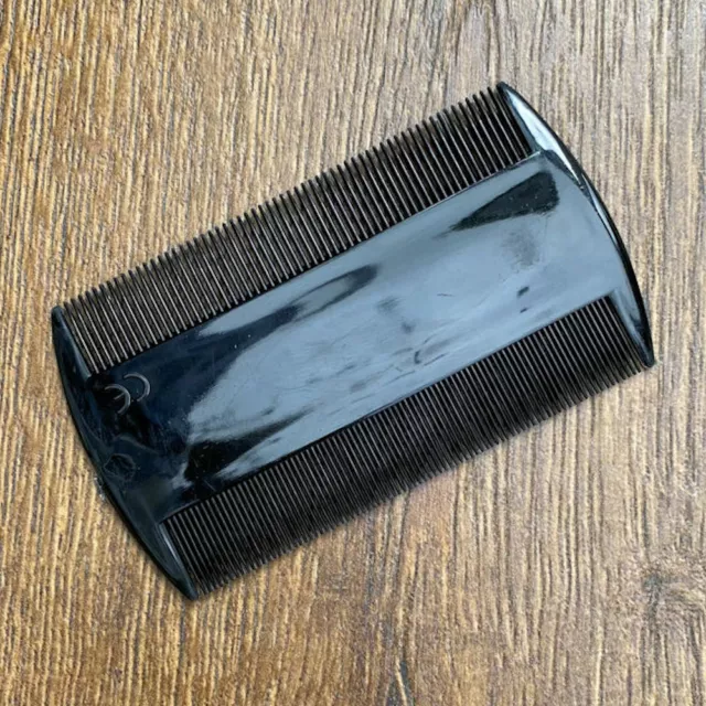 Nit Comb Black - Lice Removal Kids Adults Combs Double Sided Pet Fur Flea Egg