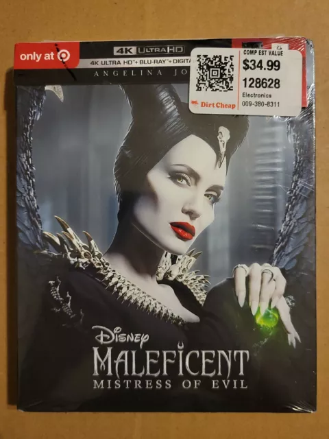 Maleficent Mistress of Evil 4K UHD BluRay Digital Gallery Book Target NEW SEALED