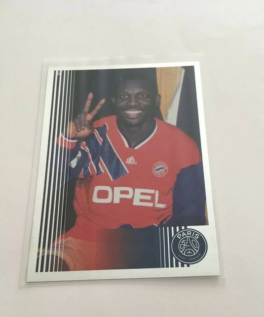 Carte Panini George Weah - 1995 Season Leaders - PSG - Super Stars