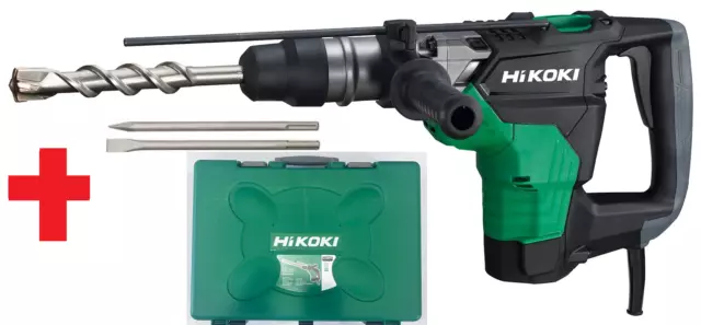 HIKOKI DH40MC Bohr- und Meißelhammer 1100 Watt inkl. Metabo SDS-Max Zubehör SET