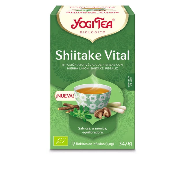 Nutrition Yogi Tea unisex SHIITAKE infusión 17 x 2,0 gr