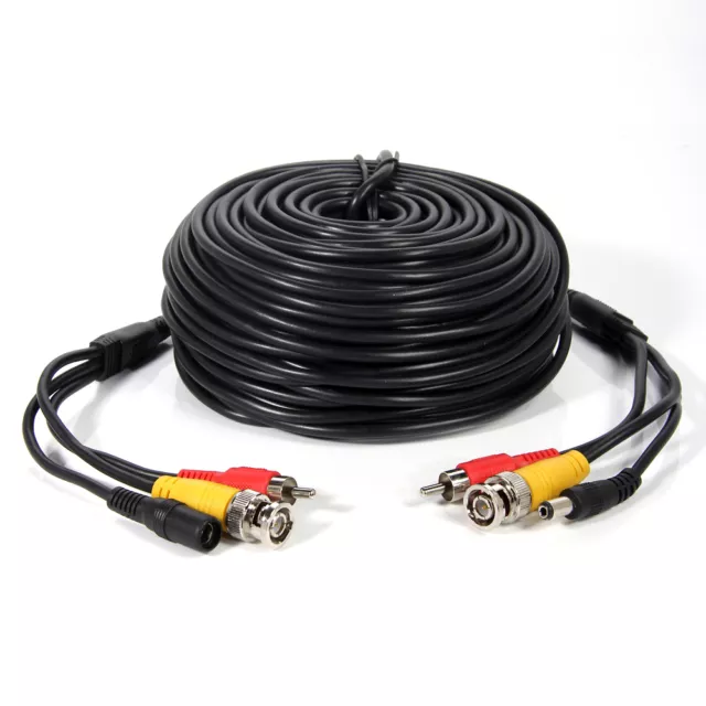 Cctv Audio Cable Cables 5M 10M 20M 30M 40M Camera Cabling Bnc Rca 12V Connectors