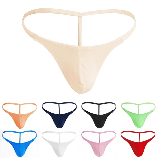 MENS SEXY G String Sheer Pouch Enhancing Low Waist Bikini Lingerie