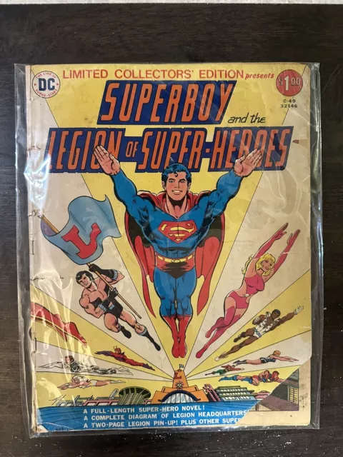 Superboy Legion of Super Heros C-49, Treasury Size Comic; DC Comics, 1976