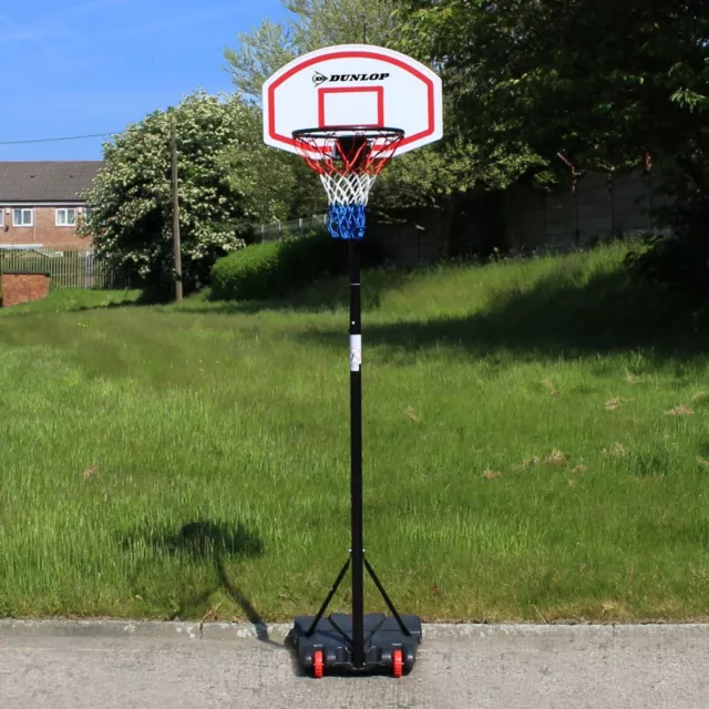 Free Standing Basketball Hoop Net Backboard Stand Set Adjustable Portable Wheels