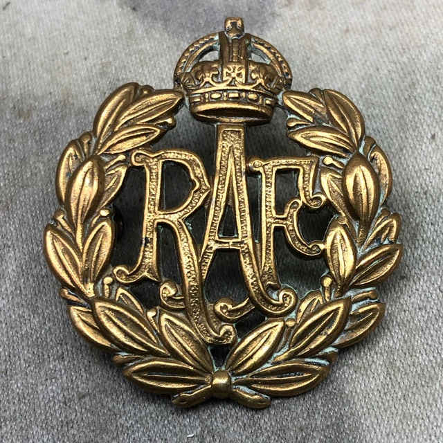 ORIGINAL WW2 BRITISH Royal Air Force RAF Cap Badge £12.00 - PicClick UK