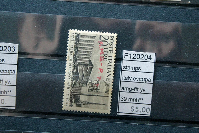 Stamps Italy Occupation Amg-Ftt Yvert N°39 Mnh** (F120204)