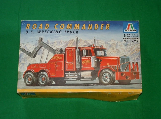 Maquette Italeri 1/24 – Camion De Dépannage 794 Road Commander US Wrecking Truck