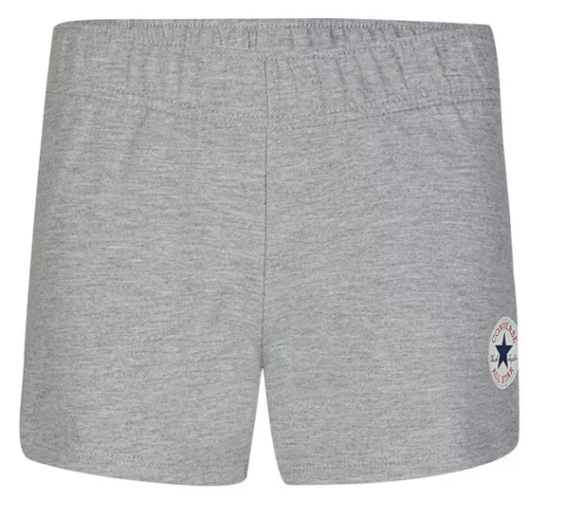 Converse All Star French Terry Shorts Grey Heather Small Girls