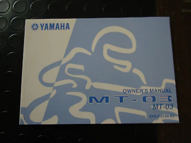 Manuale D'uso E Manutenzione Originale Yamaha In Lingua Inglese Per Mt-03