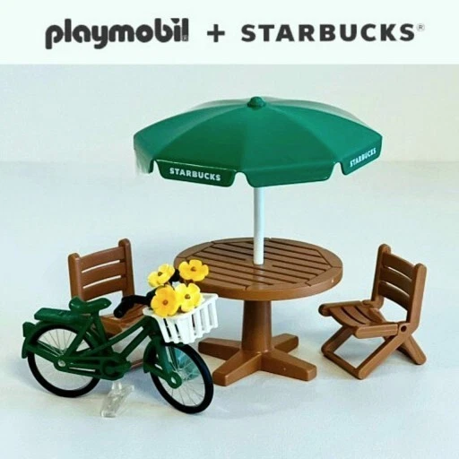 Playmobil Starbucks Korea - The Buddy's Moment Avec Assiette Et Cadeau