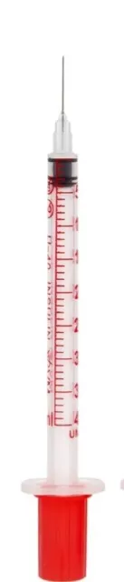 50pcs 29g u-40 1ml 0.5" inculin syringe