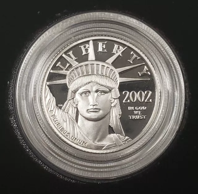 2002-W P$25 1/4 oz Platinum American Eagle Proof - OGP COA - SKU-G2834 2